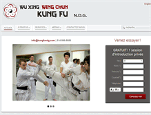 Tablet Screenshot of kungfundg.com
